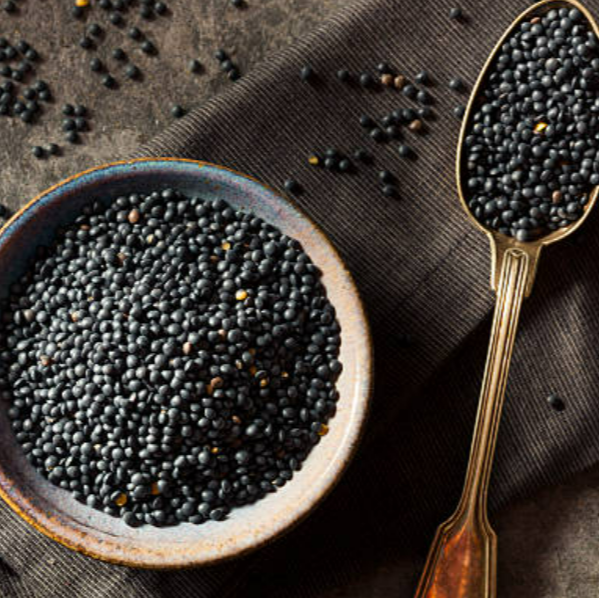 Organic Beluga Lentils, Black