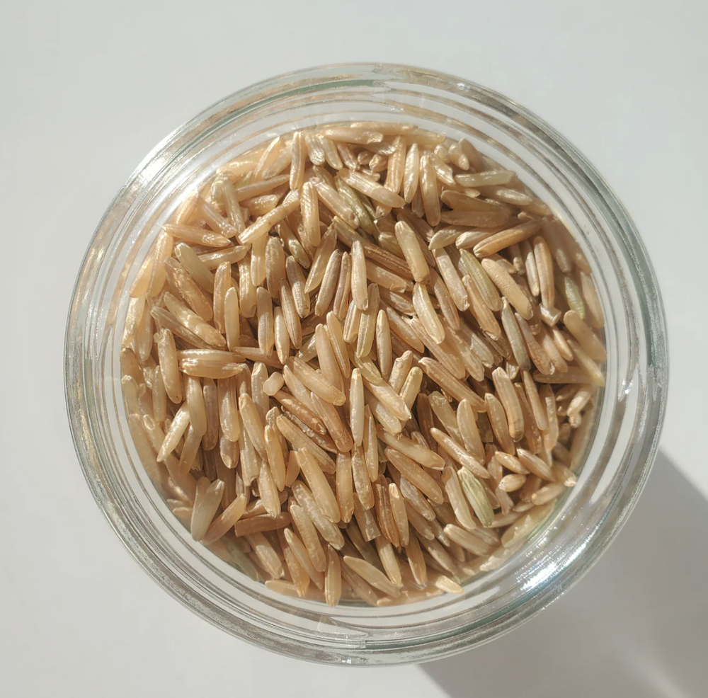 Organic long grain brown basmati rice by Purely Organic Foods, fragrant and wholesome, ideal for nutritious meals, pilafs, and Asian-inspired dishes