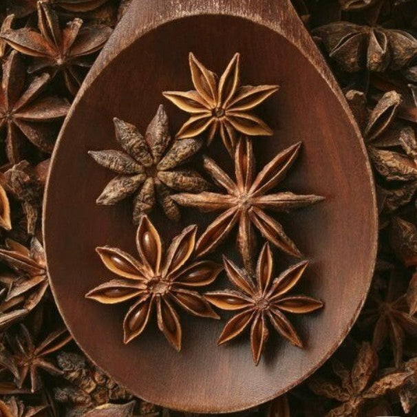 Purely Organic Foods premium organic anise seeds whole pods with sweet licorice aroma.
Whole organic anise seed pods from Purely Organic Foods, aromatic and fresh.