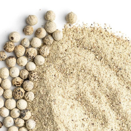 Premium white pepper spice from Purely Organic Foods