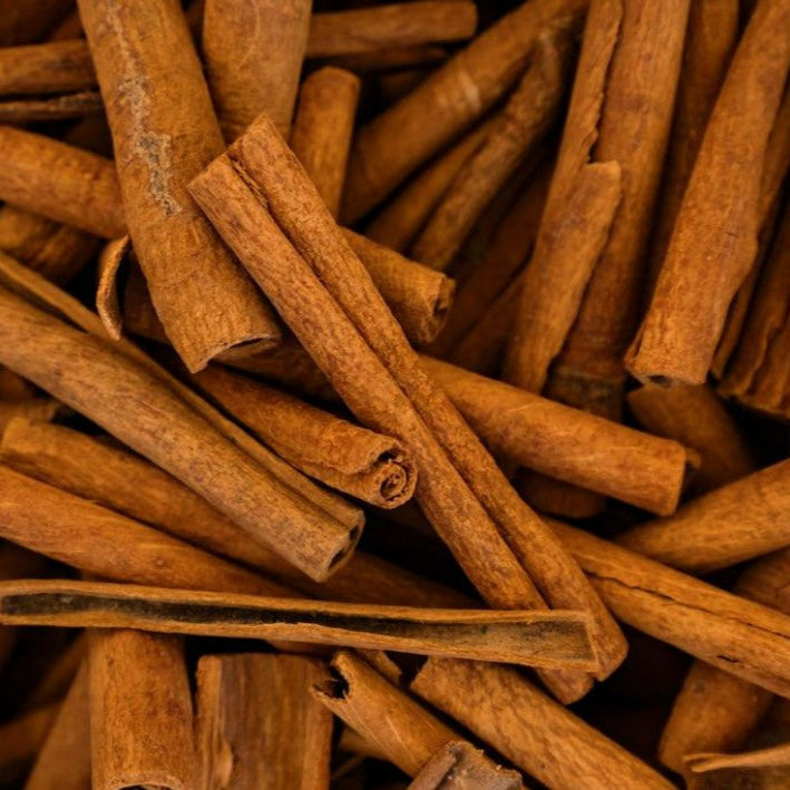 Firm organic cinnamon sticks cassia by Purely Organic Foods, rich in sweet-spicy aroma.

Whole organic cassia cinnamon sticks from Purely Organic Foods for teas and desserts.

Freshly packed organic cinnamon sticks cassia from Purely Organic Foods in natural brown color.