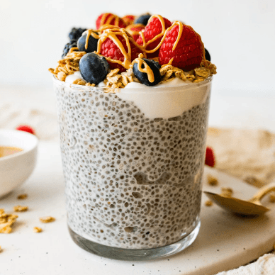 Premium organic chia seeds, rich in omega-3 and fiber, ideal for adding nutrition to cereals, salads, and plant-based recipes – Purely Organic Foods