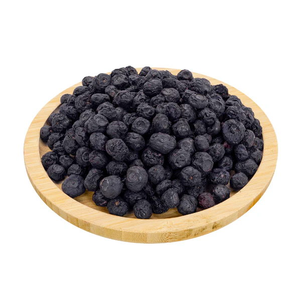 Organic freeze-dried blueberries by Purely Organic Foods.