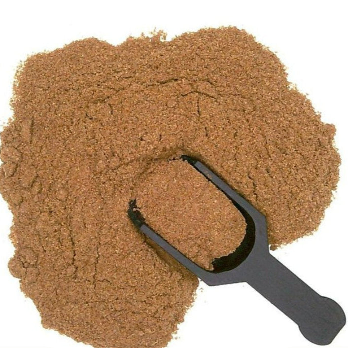 Organic ground cumin powder with a warm, earthy flavor – ideal for seasoning curries, stews, soups, and spice blends by Purely Organic Foods

Finely ground organic cumin spice, rich in aroma and flavor – perfect for traditional Indian, Middle Eastern, and Mexican recipes