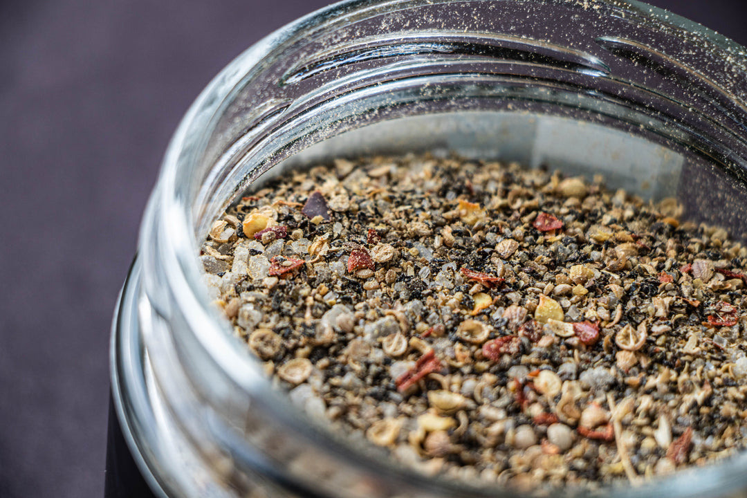 Organic Steak Spice Blend made with premium organic herbs and spices.