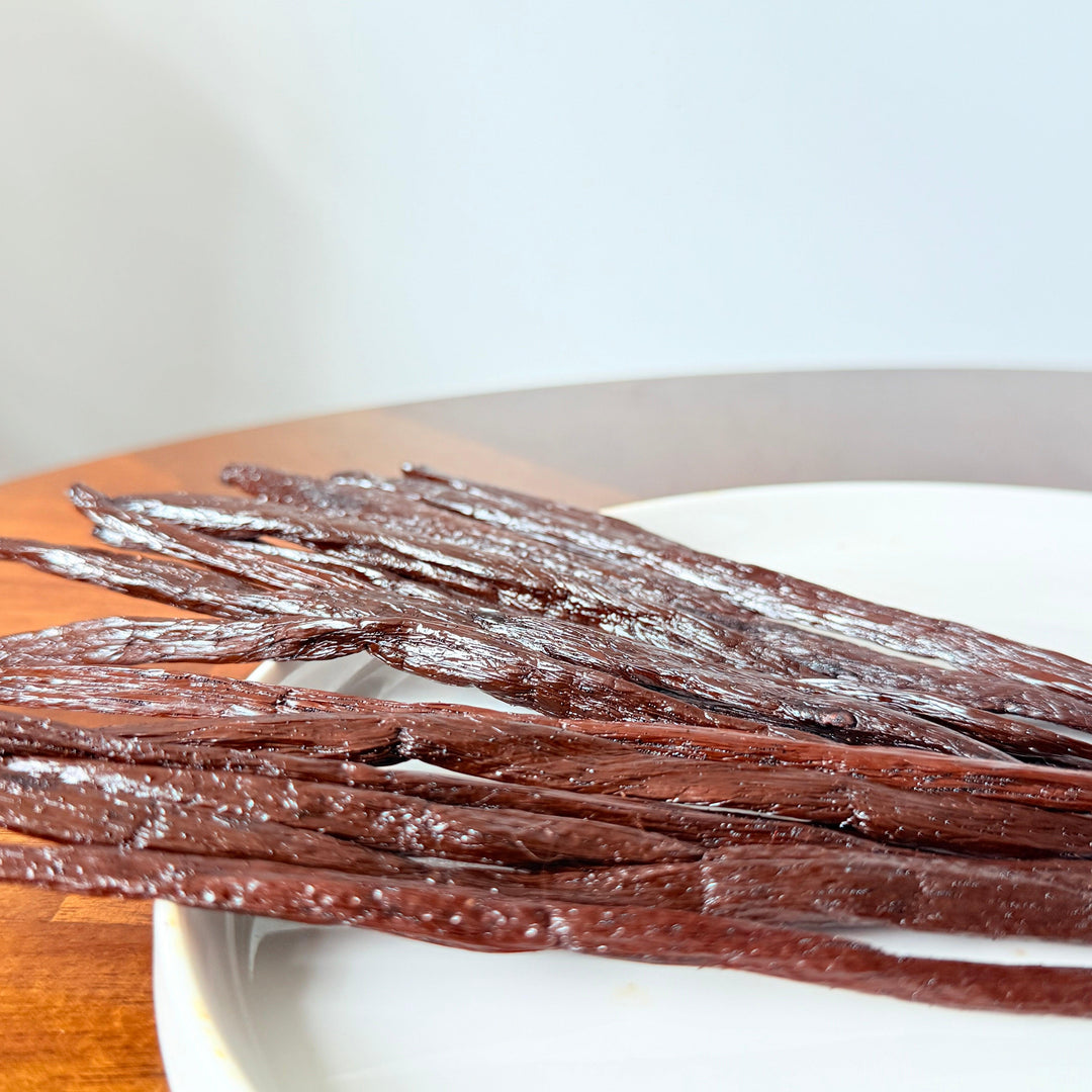 Purely Organic Foods premium-grade organic vanilla beans, whole pods with rich aroma and deep flavor