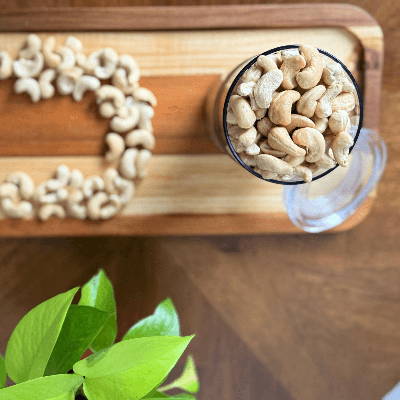 High-quality organic whole cashews with a creamy texture, perfect for vegan recipes or direct consumption"

"Purely Organic Foods whole cashew nuts, sustainably sourced and rich in flavor for versatile kitchen use"