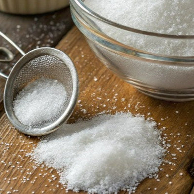 Purely Organic Xylitol Crystals in jar – natural organic sweetener