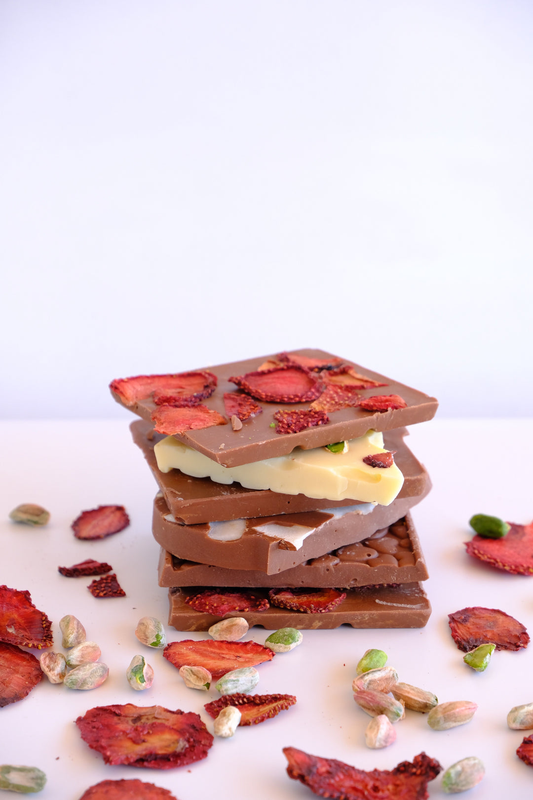 Organic freeze-dried strawberry snack ingredient for cereals, desserts, and recipes.