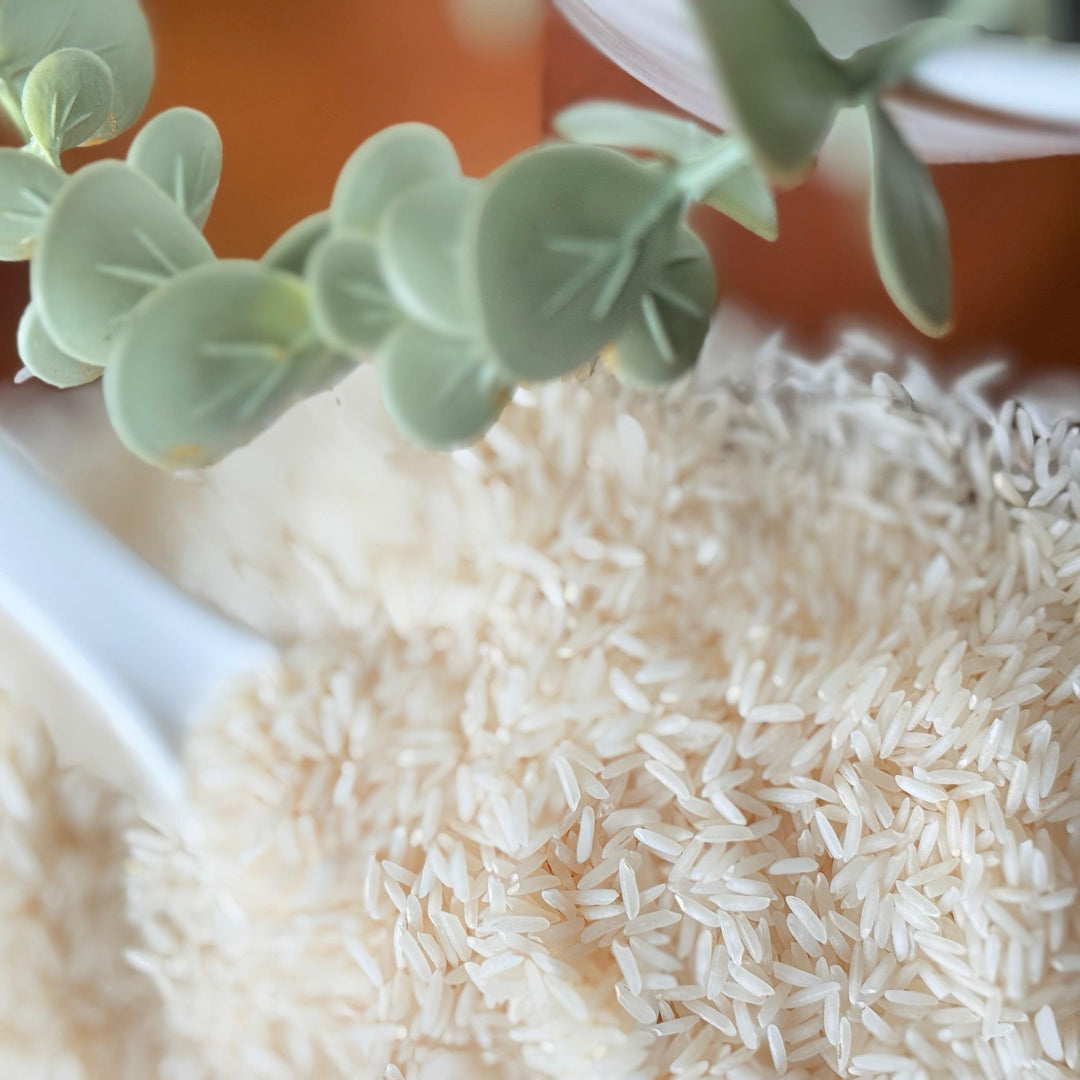Purely Organic white basmati rice – gluten-free, vegan, and non-GMO long grain rice for clean and nutritious meals