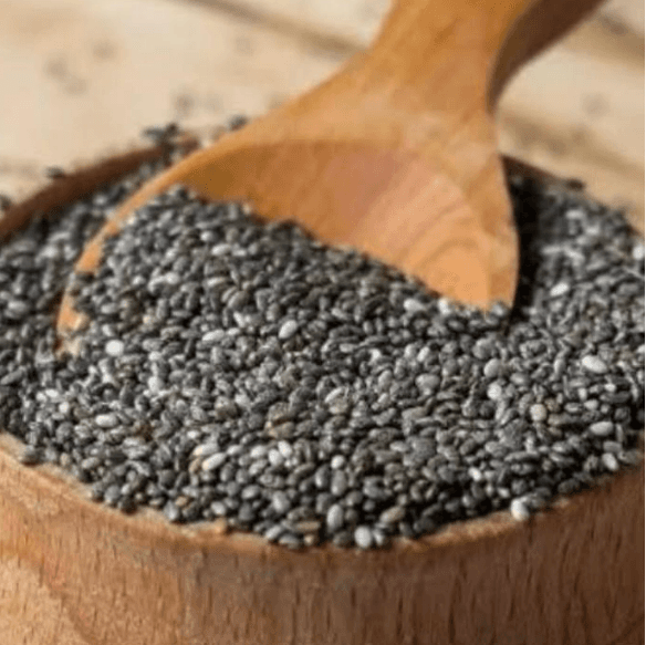 Premium organic chia seeds, rich in omega-3 and fiber, ideal for adding nutrition to cereals, salads, and plant-based recipes – Purely Organic Foods
