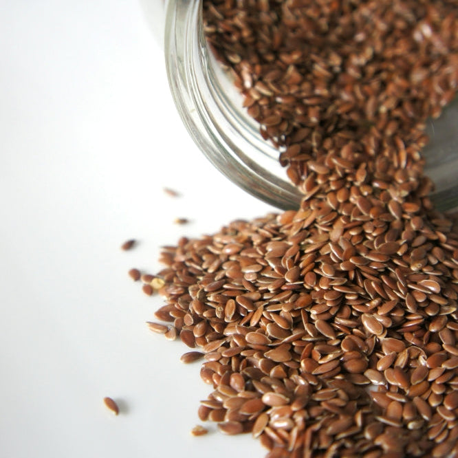 Organic brown flax seeds whole, nutrient-dense and high in omega-3, perfect for baking, smoothies, and healthy recipes – Purely Organic Foods