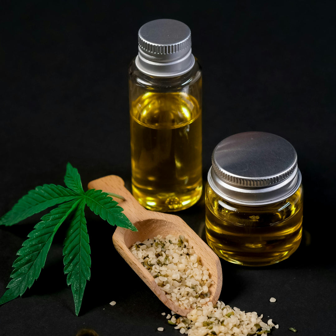 Purely Organic Foods Organic Hemp Oil bottle made from premium quality hemp seeds, cold pressed oil for everyday kitchen and wellness use.