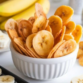 Organic sweetened banana chips from Purely Organic Foods