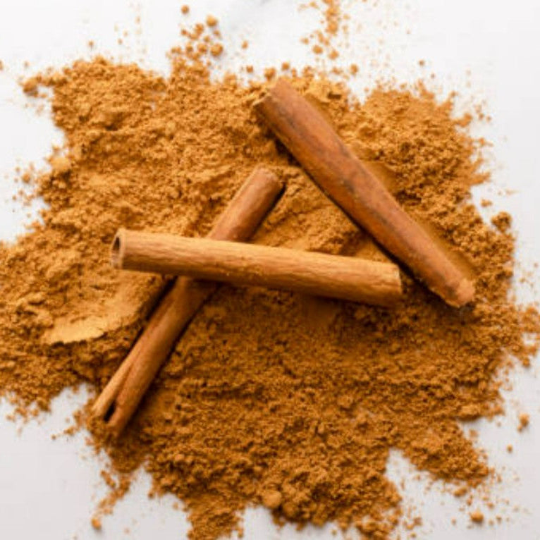 Organic cassia cinnamon powder with a bold and spicy flavor profile – perfect for baking, cooking, and spicing up beverages, by Purely Organic Foods

Finely ground organic cassia cinnamon, known for its strong aroma and intense spice – a must-have pantry staple for sweet and savory recipes