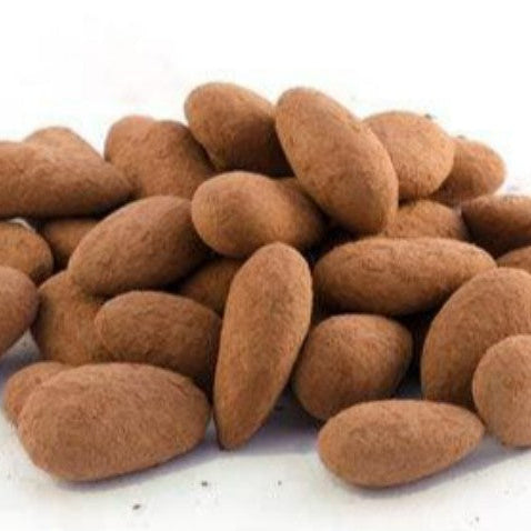 Organic dark chocolate covered almonds, cocoa dusted for a rich and indulgent treat perfect for snacking and gifting – Purely Organic Foods