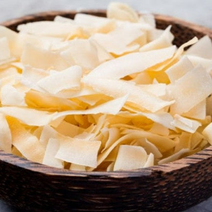 Organic toasted coconut chips, crunchy and flavorful snack perfect for baking, topping, and healthy treats – Purely Organic Foods