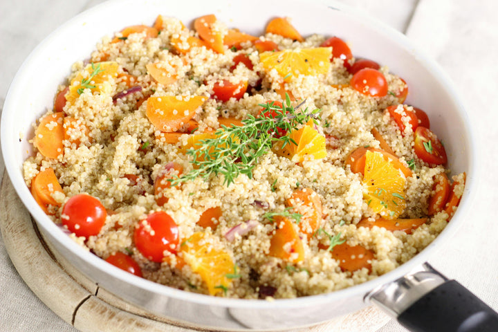 Organic white quinoa, nutrient-rich gluten-free grain perfect for salads, bowls, and healthy everyday meals – Purely Organic Foods