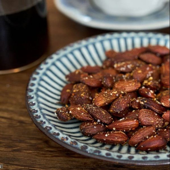 Premium tamari roasted almonds with bold flavor, ideal for protein-rich snacks and gourmet recipes – Purely Organic Foods