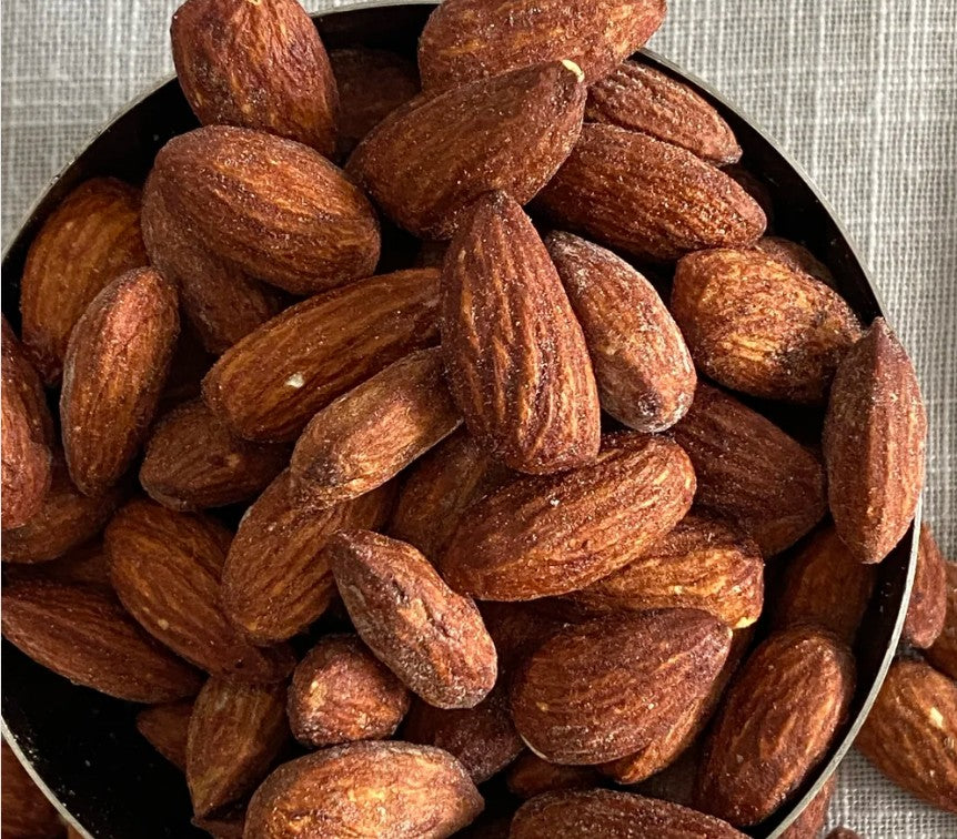 Tamari roasted almonds, savory and crunchy nuts perfect for snacking, hiking, and healthy treats – Purely Organic Foods