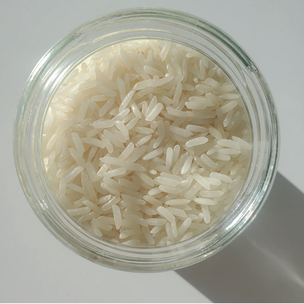 Organic white jasmine rice by Purely Organic Foods, aromatic and tender, ideal for flavorful meals, stir-fries, and traditional Asian cuisine